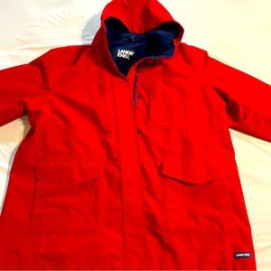 Lands end squall men’s waterproof insulated jacket 2XL red